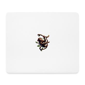 kletternder Affe - Mousepad (Querformat) - Weiß - Vorne