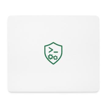 Code Shield with Gears - Mouse Pad (horizontal) - white - Front