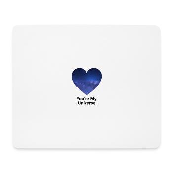 Starry Sky Heart University Design - Mouse Pad (horizontal) - white - Front