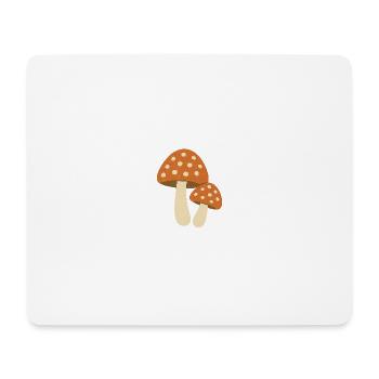 Charming mushroom illustration for nature lovers - Mouse Pad (horizontal) - white - Front