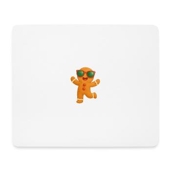 Sonnenbrillen-Gingerbread Spaß - Mousepad (Querformat) - Weiß - Vorne