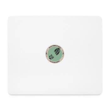 Es ist immer zu früh, um aufzugeben - Mousepad (Querformat) - Weiß - Vorne