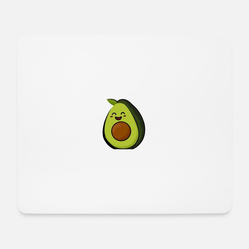Funny Avocado - Mousepad (Querformat) - Weiß