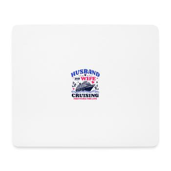 Mari Femme Partenaires de croisière pour la vie - Tapis de souris (format paysage) - blanc - Devant