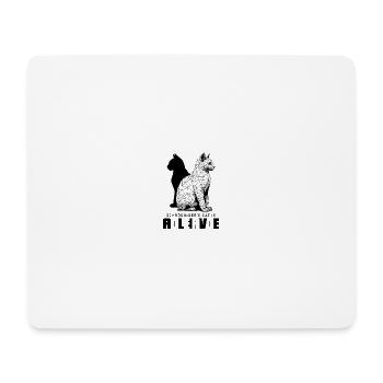 Schrödinger's Cat Dead Alive - Mousepad (Querformat) - Weiß - Vorne