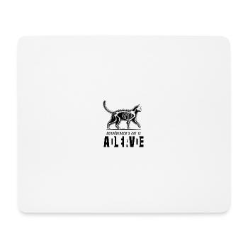 Schrödinger's Cat - Mousepad (Querformat) - Weiß - Vorne