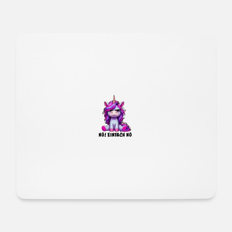 Nö einfach Nö - Mousepad (Querformat) - Weiß