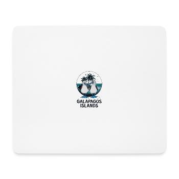 Îles Galapagos - Tapis de souris (format paysage) - blanc - Devant