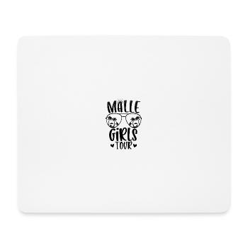 Malle Girls Tour - Mouse Pad (horizontal) - white - Front