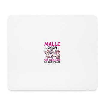 Malle 2024 Licorne Nous intensifions jusqu’à la fin - Tapis de souris (format paysage) - blanc - Devant