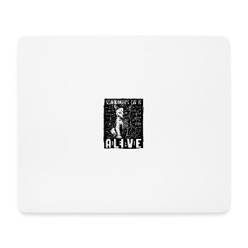 Schrödinger's Cat Is Dead and Alive - Mousepad (Querformat) - Weiß - Vorne