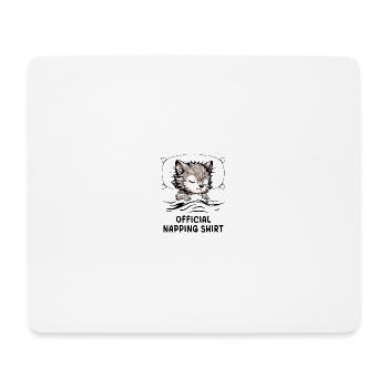 Werewolf Official Napping Shirt - Mouse Pad (horizontal) - white - Front