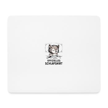 Chemise de nuit officielle loup-garou - Tapis de souris (format paysage) - blanc - Devant