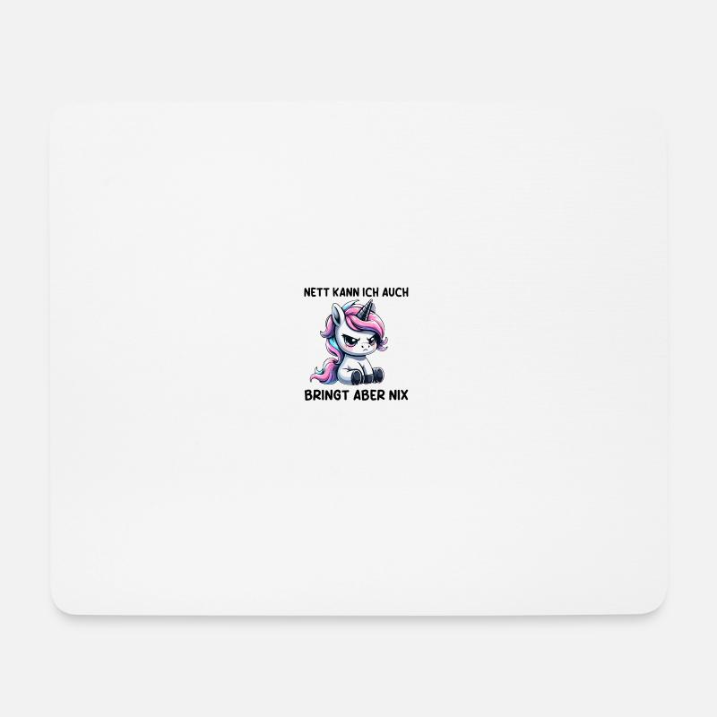 Nice I can also bring but nothing - Mouse Pad (horizontal) - white