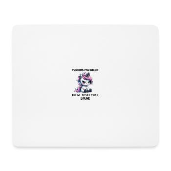 Ne gâche pas ma mauvaise humeur - Tapis de souris (format paysage) - blanc - Devant
