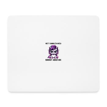 Sympa je peux aussi apporter mais rien - Tapis de souris (format paysage) - blanc - Devant