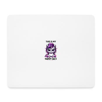This Is My Happy Face - Mouse Pad (horizontal) - white - Front