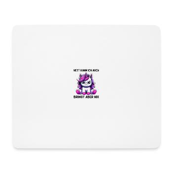 Sympa je peux aussi apporter mais rien - Tapis de souris (format paysage) - blanc - Devant