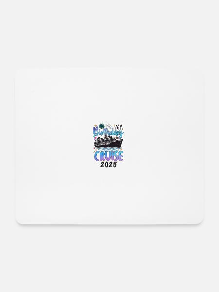 My Birthday Cruise 2025 - Mousepad (Querformat) - Weiß