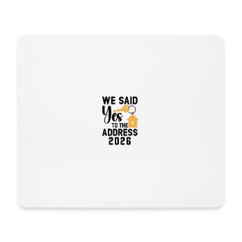 Nous avons dit à l’adresse 2026 - Tapis de souris (format paysage) - blanc - Devant