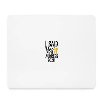 J’ai dit à l’adresse 2028 - Tapis de souris (format paysage) - blanc - Devant
