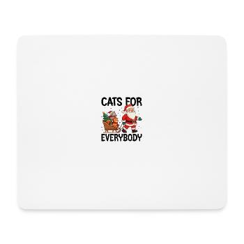 Des chats pour tout le monde - Tapis de souris (format paysage) - blanc - Devant
