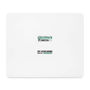 Guestbook 17 Birthday Sign Children's - Mouse Pad (horizontal) - white - Front