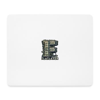 Flatlayer Techno - Mousepad (Querformat) - Weiß - Vorne