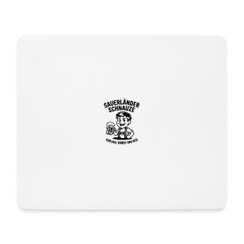 Sauerländer museau honnête, direct et corné - Tapis de souris (format paysage) - blanc - Devant