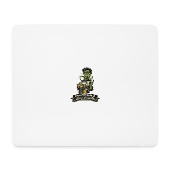 Zombie Kaffee Einkaufswagen - Mousepad (Querformat) - Weiß - Vorne