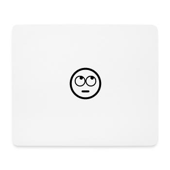 Witziges Design "ROLL EYES .. YES" - Mousepad (Querformat) - Weiß - Vorne