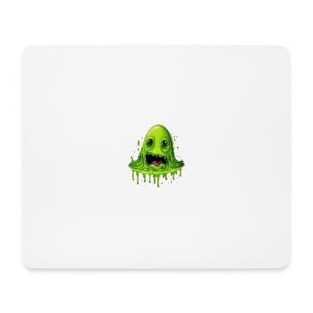 Monstre de boue vert - Tapis de souris (format paysage) - blanc - Devant