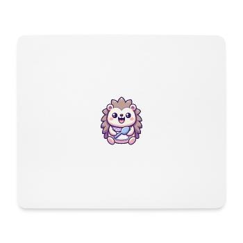 Igel - Mousepad (Querformat) - Weiß - Vorne