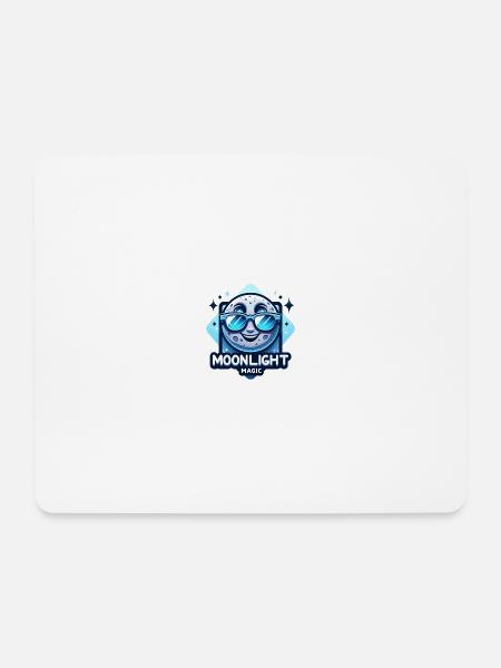 Moonlight Magic - Mousepad (Querformat) - Weiß