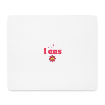 1. 1 Jahr. 1. JUBILÄUM. 1-JÄHRIGES JUBILÄUM. ANNI - Mousepad (Querformat) - Weiß - Vorne