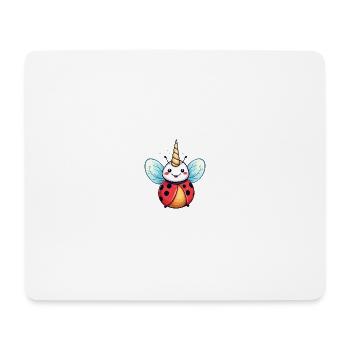 Einhornmarienkäfer - Mousepad (Querformat) - Weiß - Vorne
