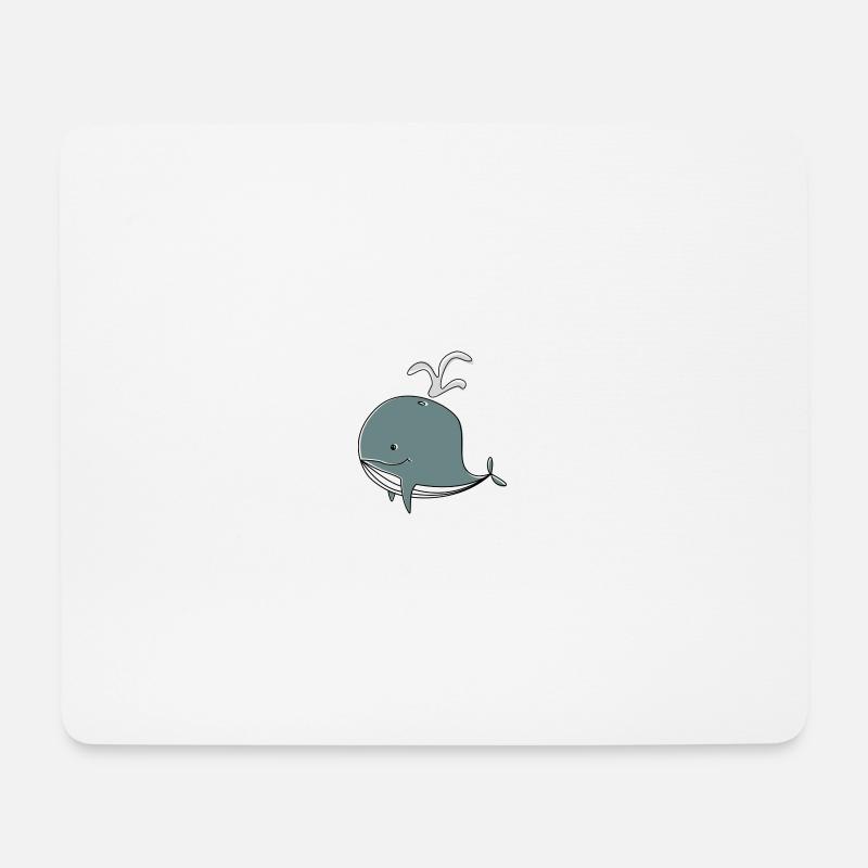 Wal. - Mousepad (Querformat) - Weiß
