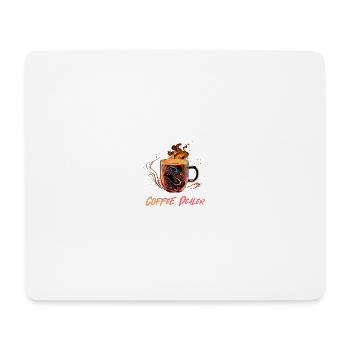 Coffee Dealer - Mousepad (Querformat) - Weiß - Vorne