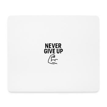 Nie Aufgeben Kraftarm - Mousepad (Querformat) - Weiß - Vorne