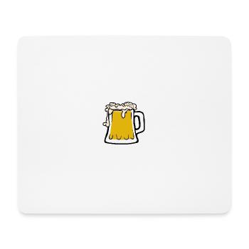 alcohol bier - Mousepad (Querformat) - Weiß - Vorne