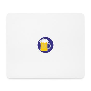 beer - Mousepad (Querformat) - Weiß - Vorne