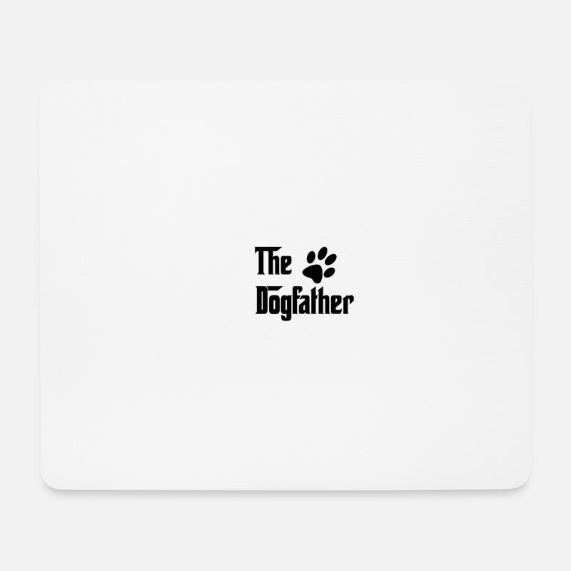 The Dogfather - Mousepad (Querformat) - Weiß