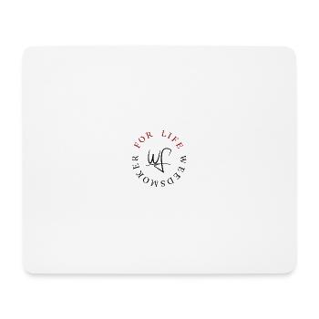 Weedsmoker For-Life - Mousepad (Querformat) - Weiß - Vorne