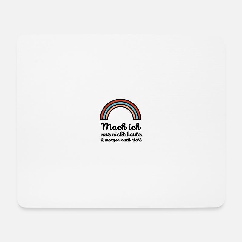 Lustiger Spruch für deine liebsten faulen Säcke - Mousepad (Querformat) - Weiß