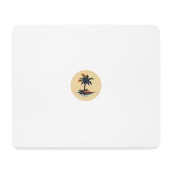 Palm Island - Tapis de souris (format paysage) - blanc - Devant