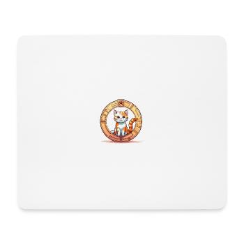 Marque de commerce Funny Cat - Tapis de souris (format paysage) - blanc - Devant