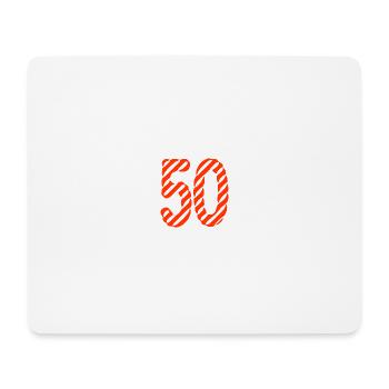 50. 50 JAHRE. 50-JÄHRIGES JUBILÄUM. 50-JÄHRIGES JUBILÄUM. - Mousepad (Querformat) - Weiß - Vorne