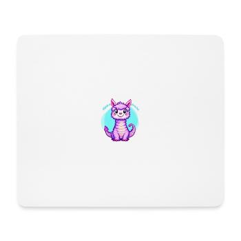 Alpakadrache - Mousepad (Querformat) - Weiß - Vorne