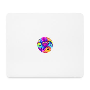 Herz - Mousepad (Querformat) - Weiß - Vorne