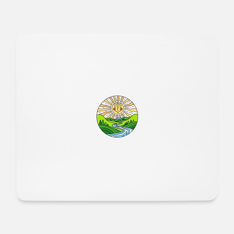 Sonnenschein - Mousepad (Querformat) - Weiß